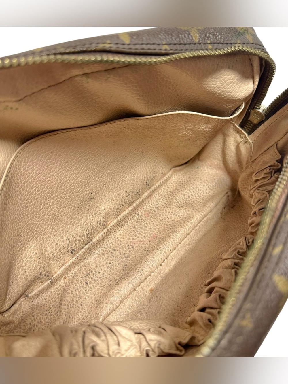 Louis Vuitton Monogram Leather Vintage Trousse Toiletry 23 Cosmetic Clutch Bag - Picture 12 of 14